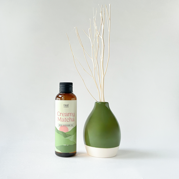 Creamy Matcha Reed Diffuser Set