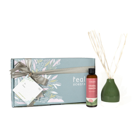 Creamy Matcha Reed Diffuser Set