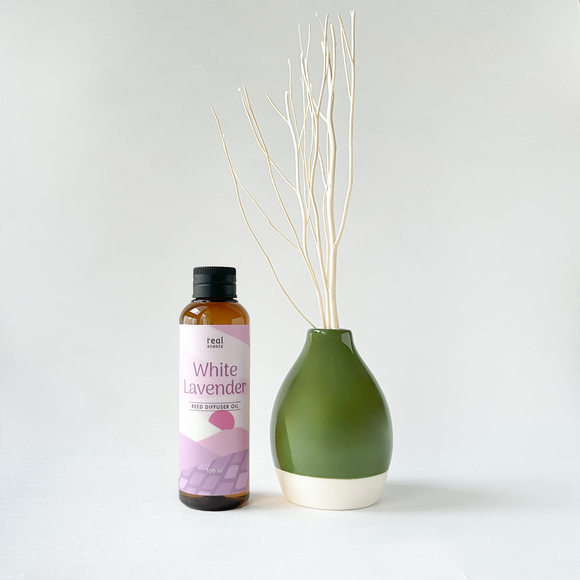 White Lavender Reed Diffuser Set