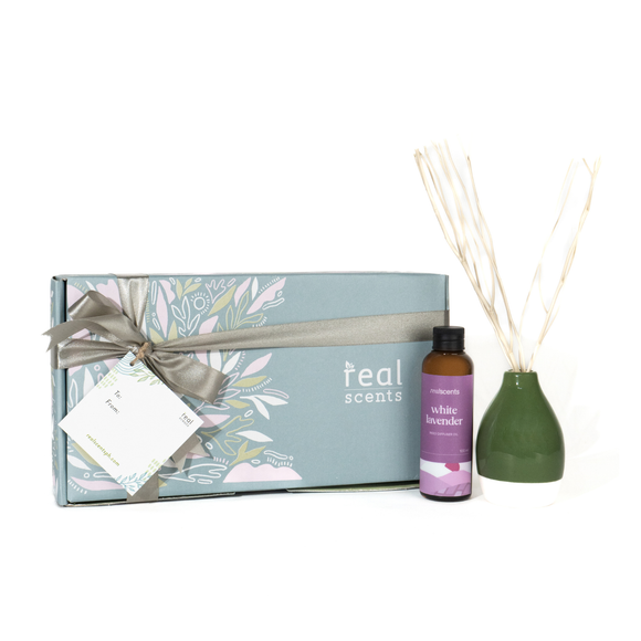 White Lavender Reed Diffuser Set