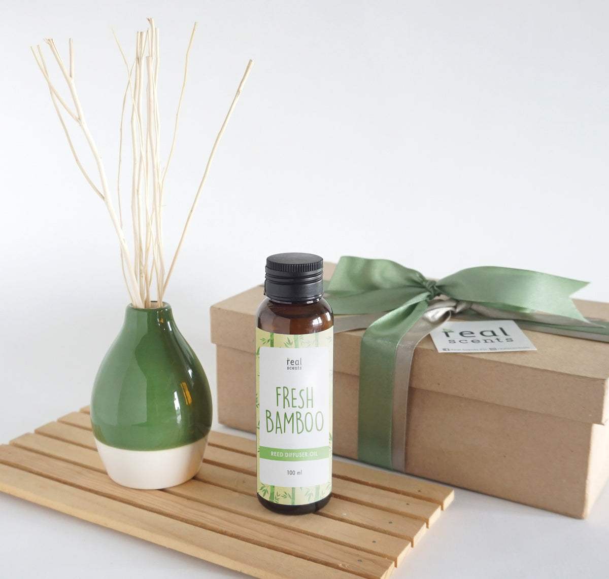 Fresh Bamboo Reed Diffuser Set – Real Scents